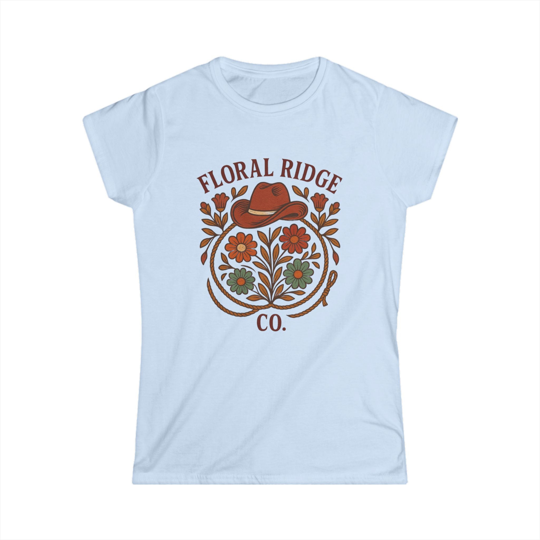 Floral Ridge Boyfriend Tee | Rustic Western Everyday Tee