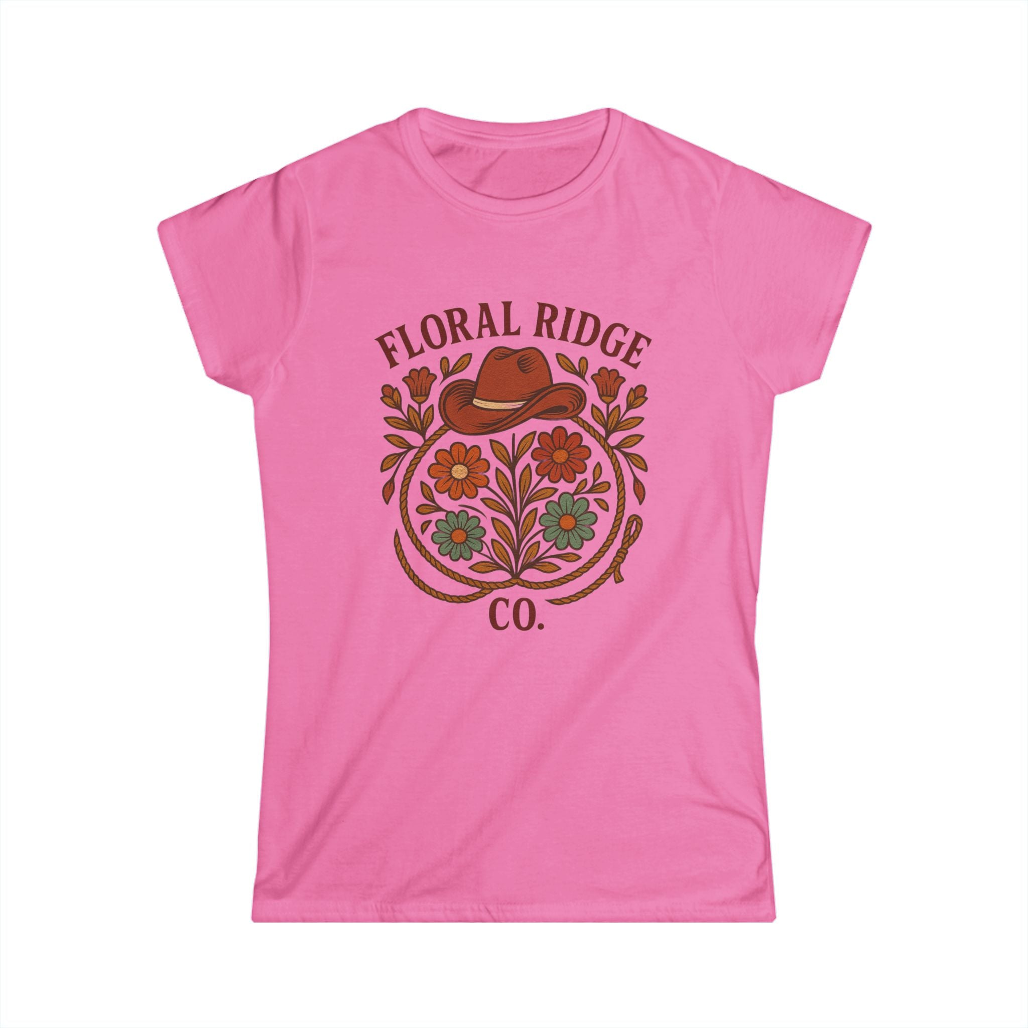 Floral Ridge Boyfriend Tee | Rustic Western Everyday Tee