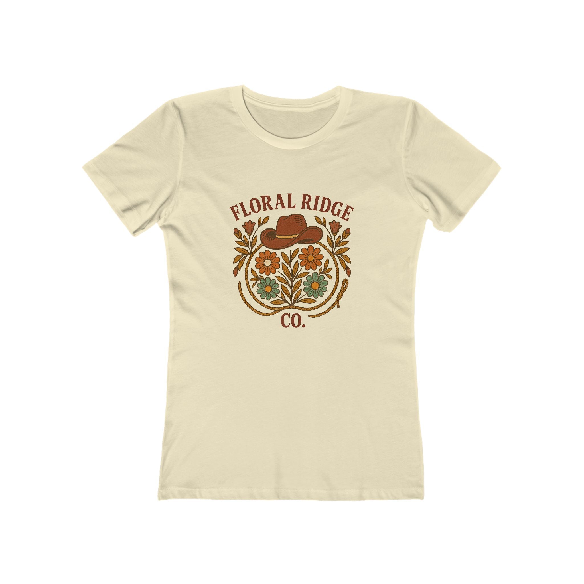 Floral Ridge Boyfriend Tee | Rustic Western Everyday Tee