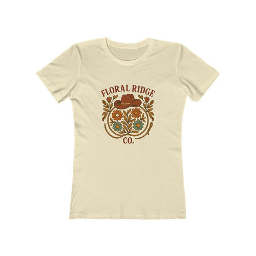 Floral Ridge Boyfriend Tee | Rustic Western Everyday Tee