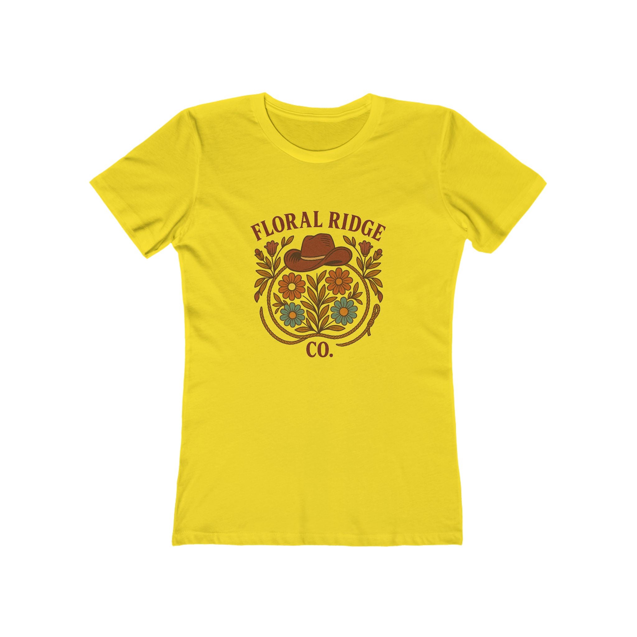 Floral Ridge Boyfriend Tee | Rustic Western Everyday Tee
