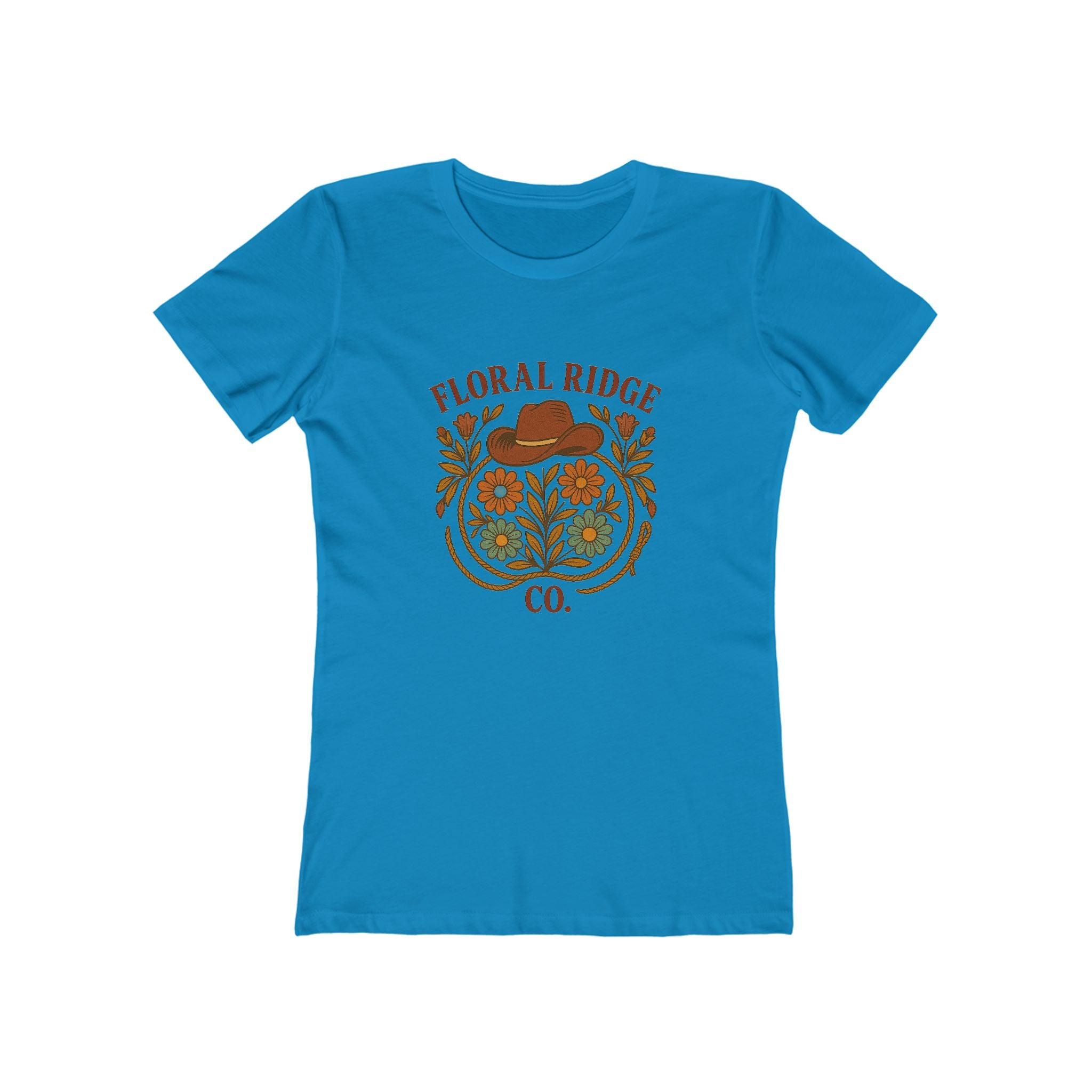 Floral Ridge Boyfriend Tee | Rustic Western Everyday Tee