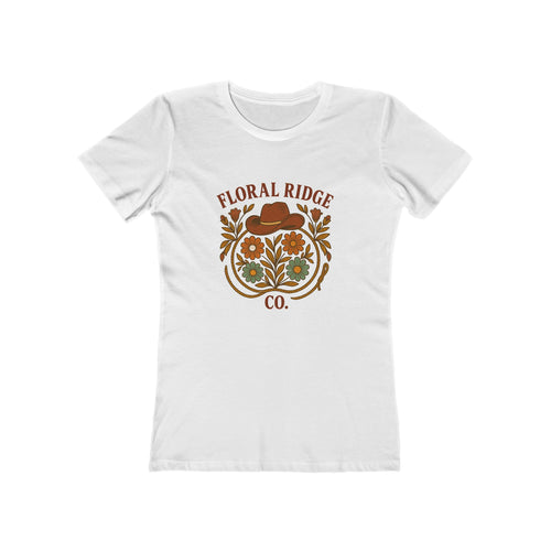 Floral Ridge Boyfriend Tee | Rustic Western Everyday Tee