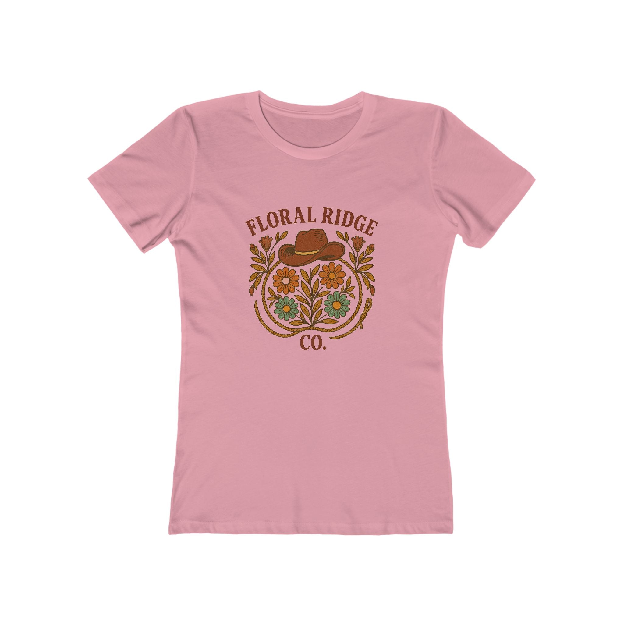 Floral Ridge Boyfriend Tee | Rustic Western Everyday Tee