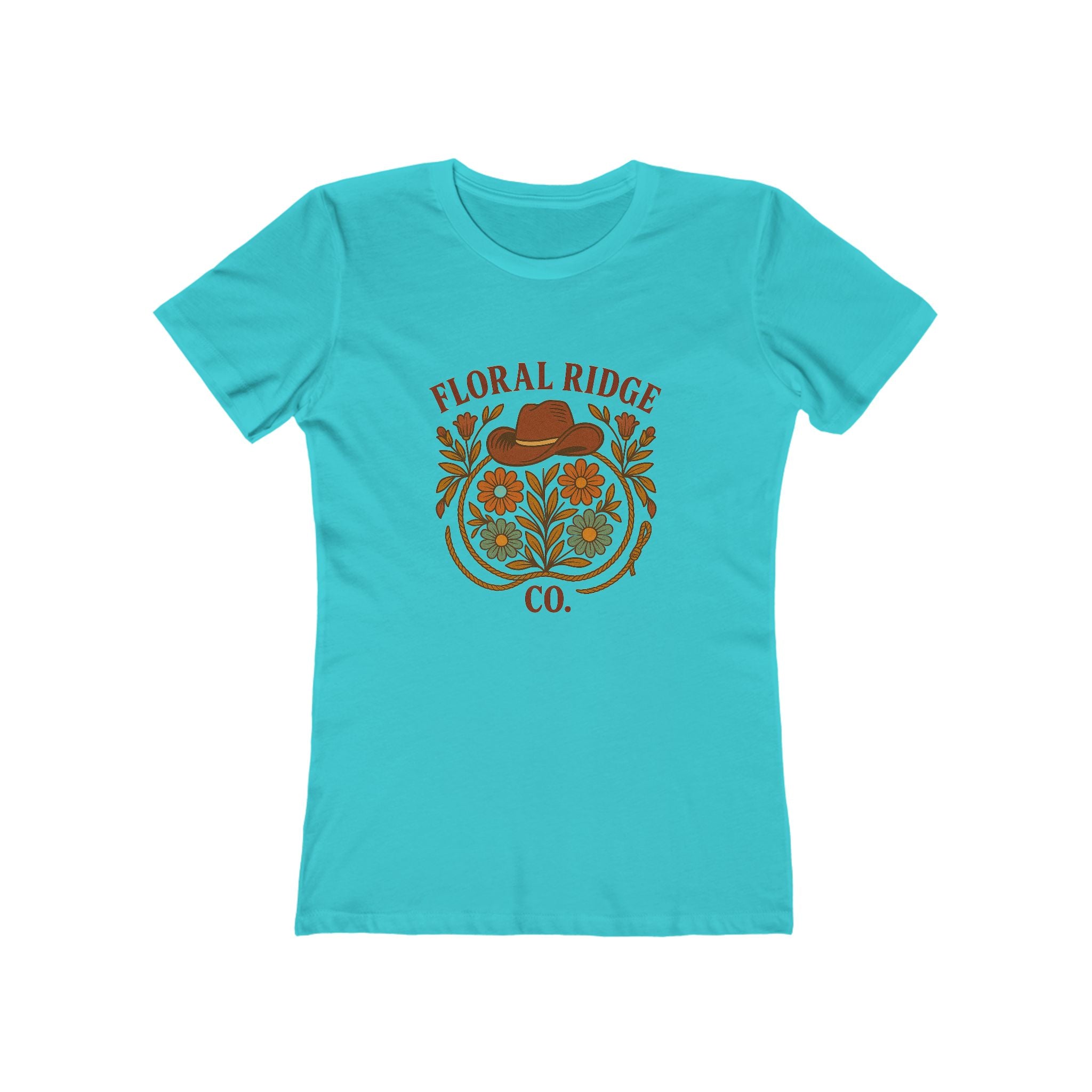 Floral Ridge Boyfriend Tee | Rustic Western Everyday Tee