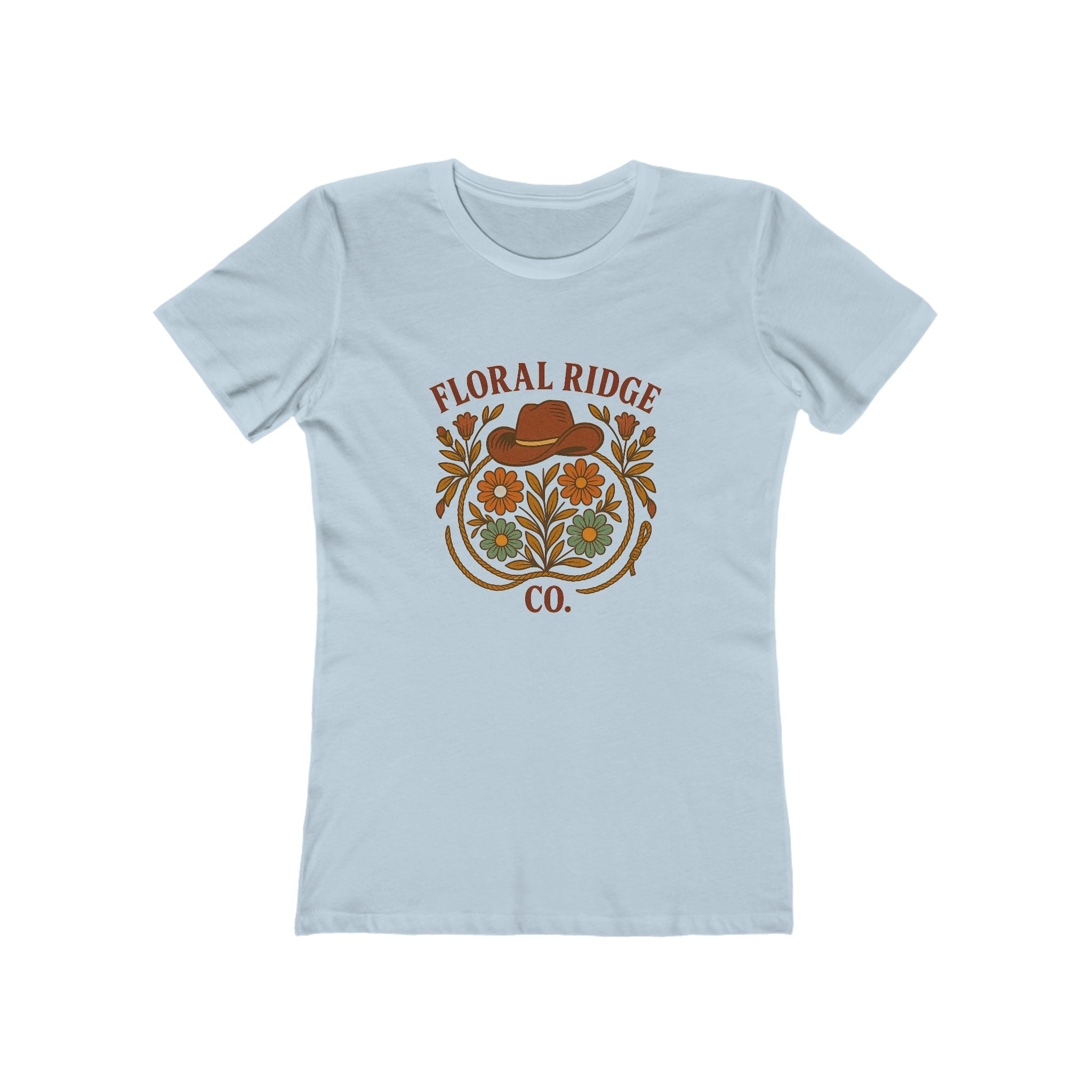 Floral Ridge Boyfriend Tee | Rustic Western Everyday Tee