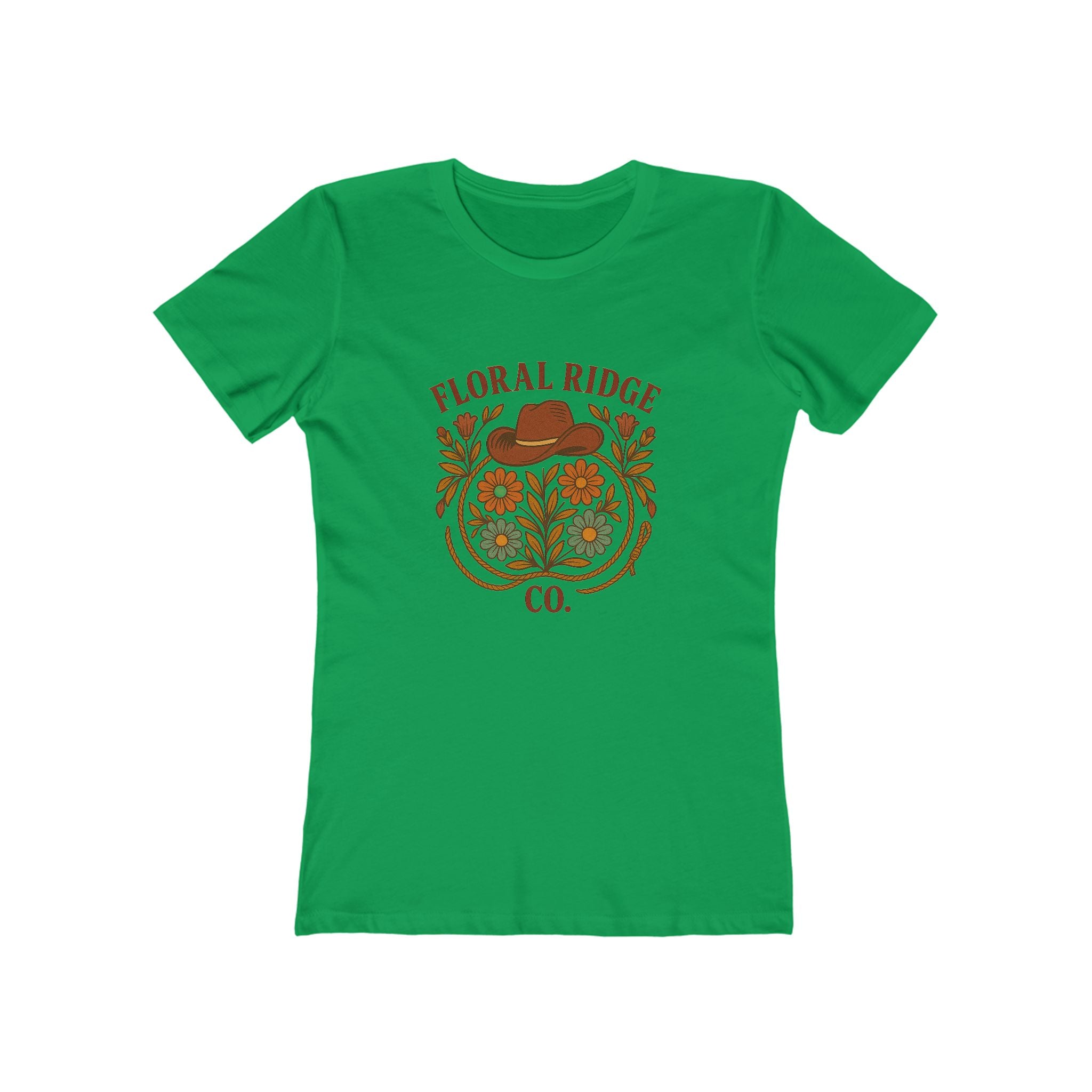 Floral Ridge Boyfriend Tee | Rustic Western Everyday Tee