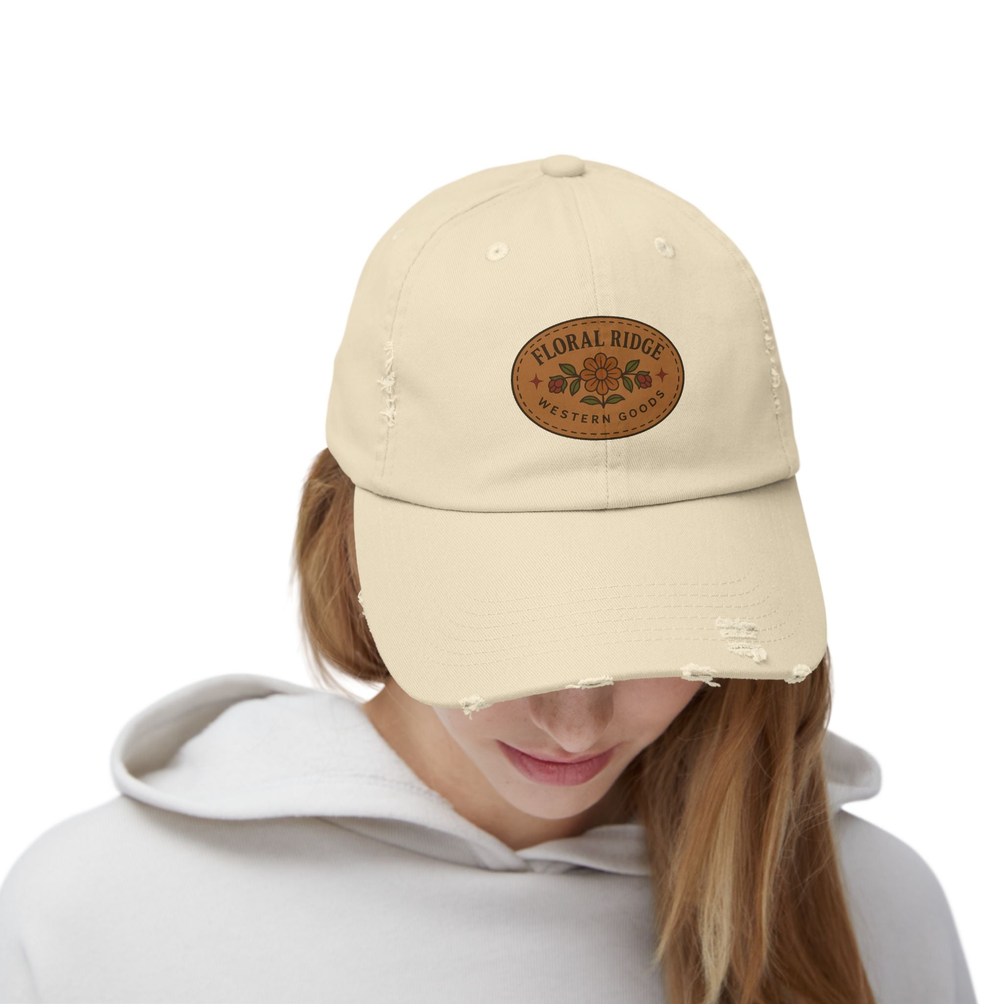 Floral Ridge Rustic Cap | Western Trucker Hat with Ojibwe Detailing
