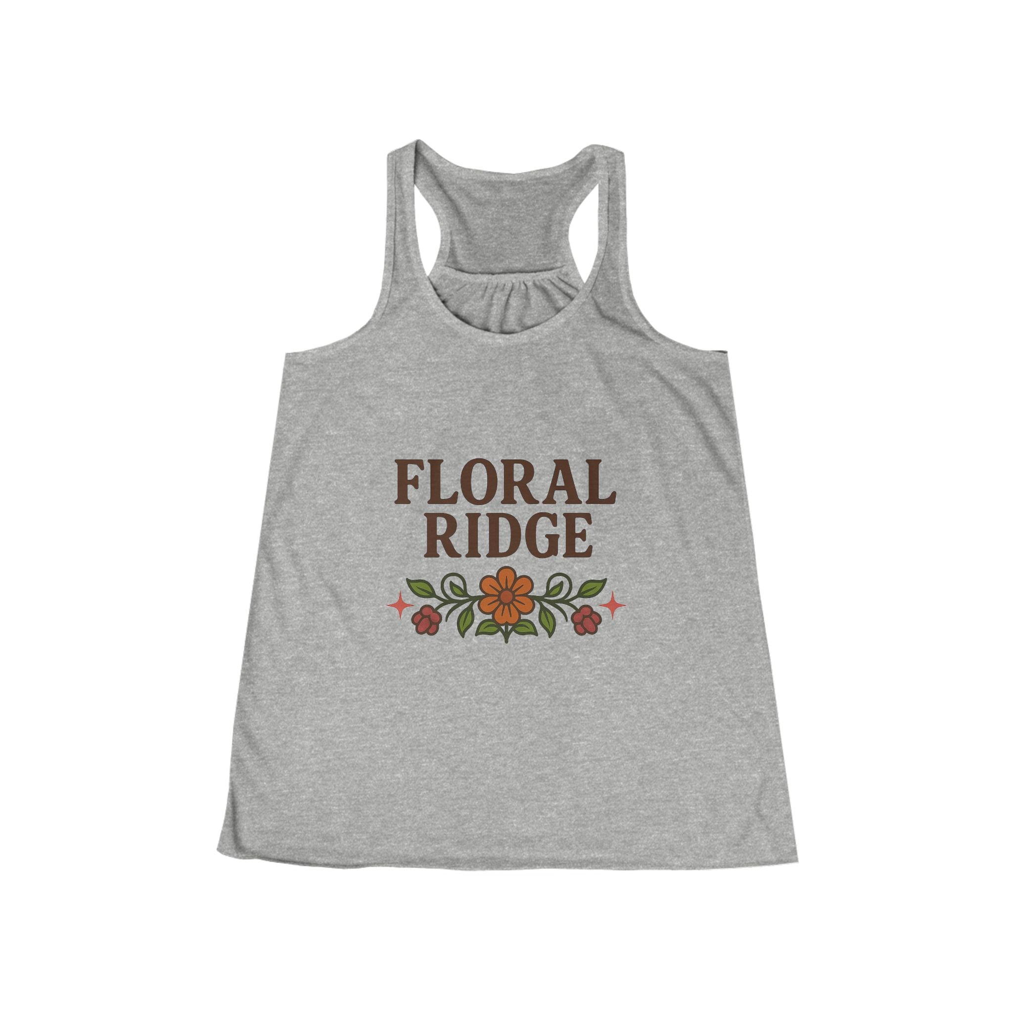 Floral Ridge Flowy Racerback Tank | Ojibwe Floral Design
