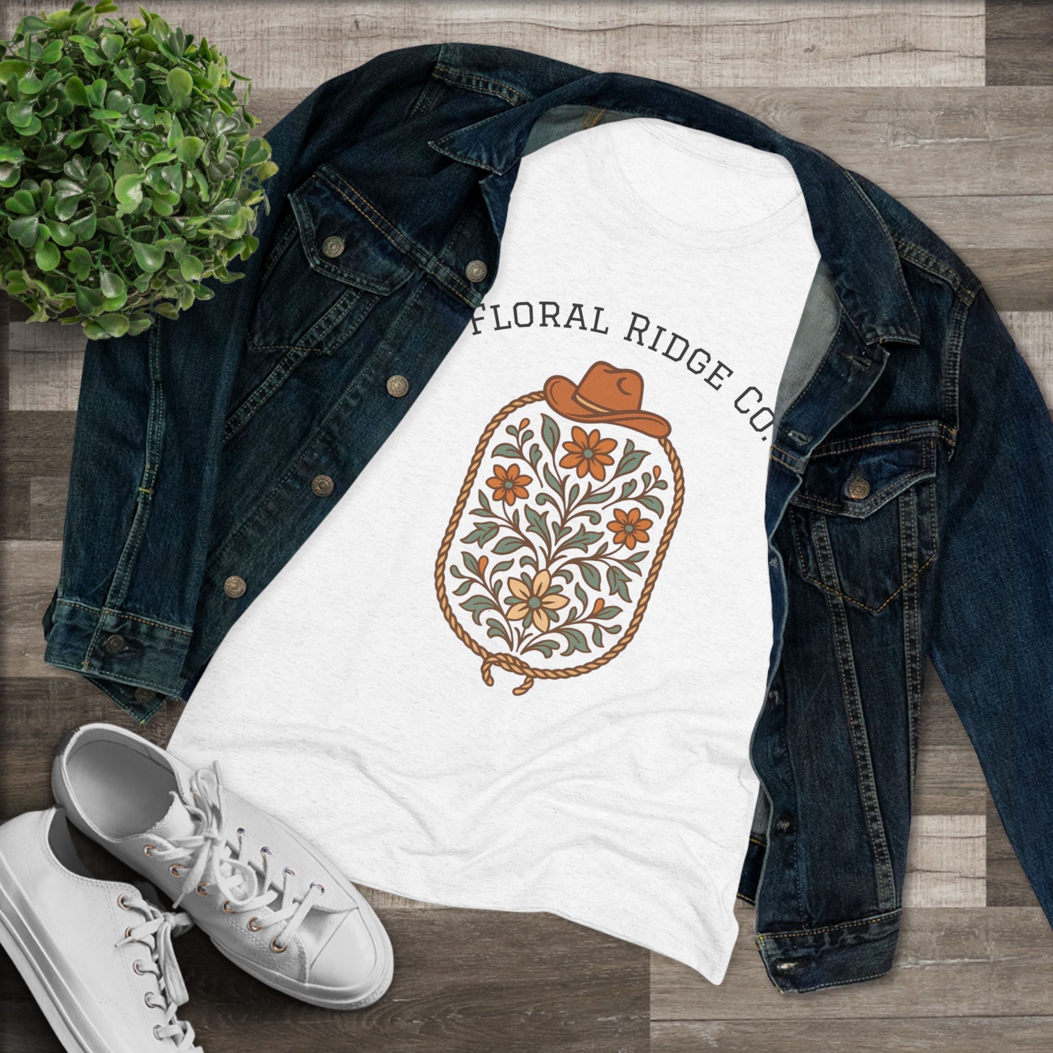 Floral Ridge Vintage Style Shirt