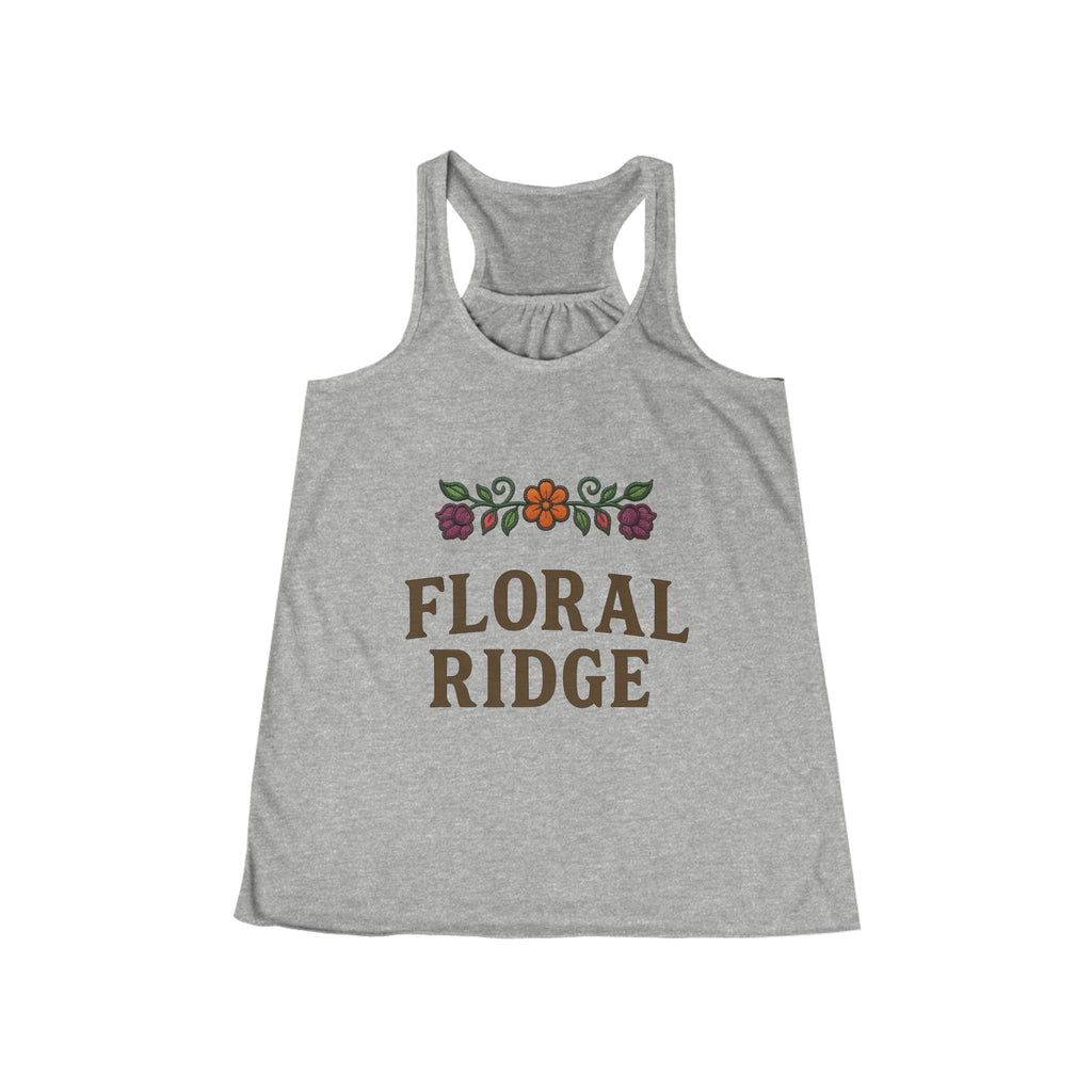 Floral Ridge Flowy Racerback Tank | Ojibwe Floral Design