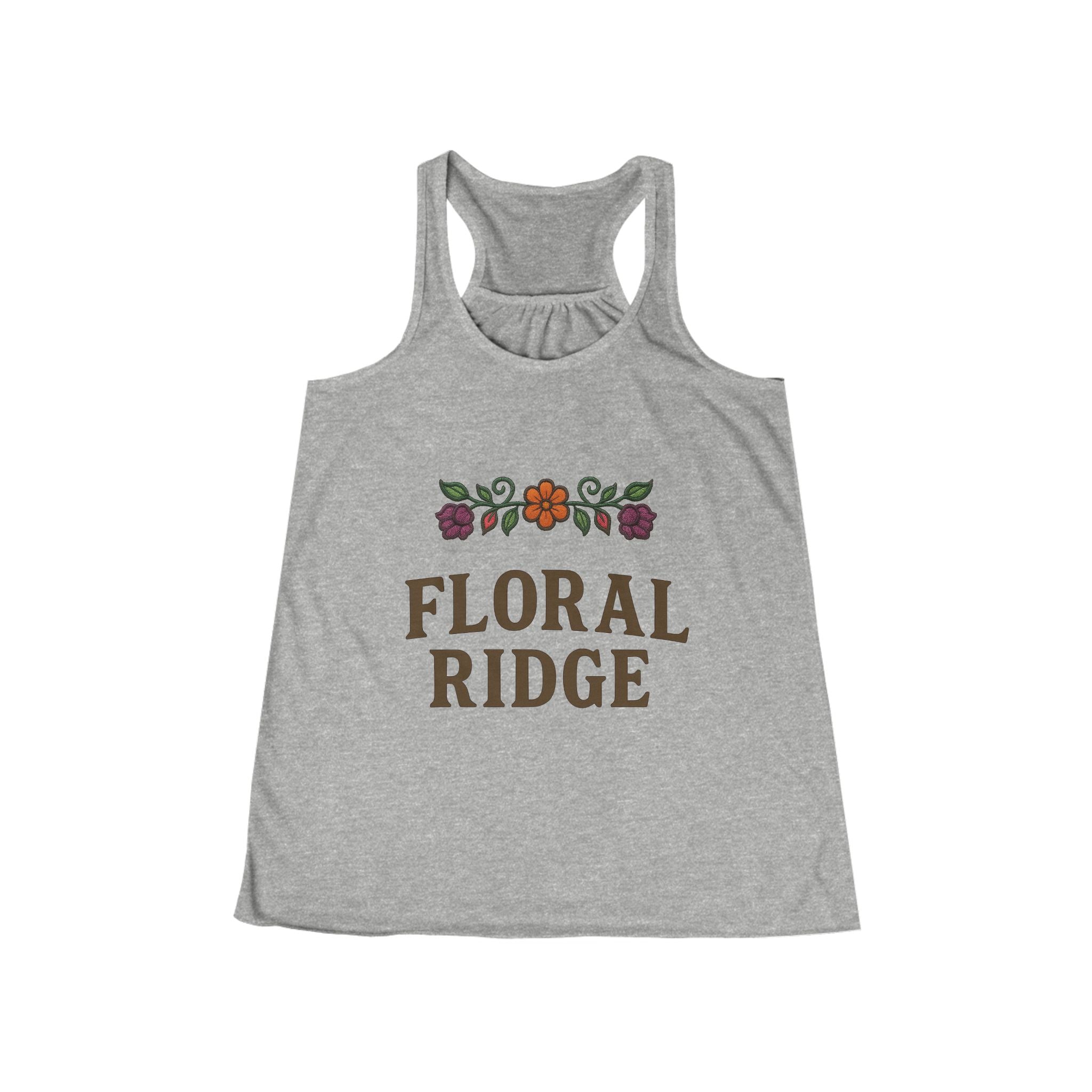 Floral Ridge Flowy Racerback Tank | Ojibwe Floral Design