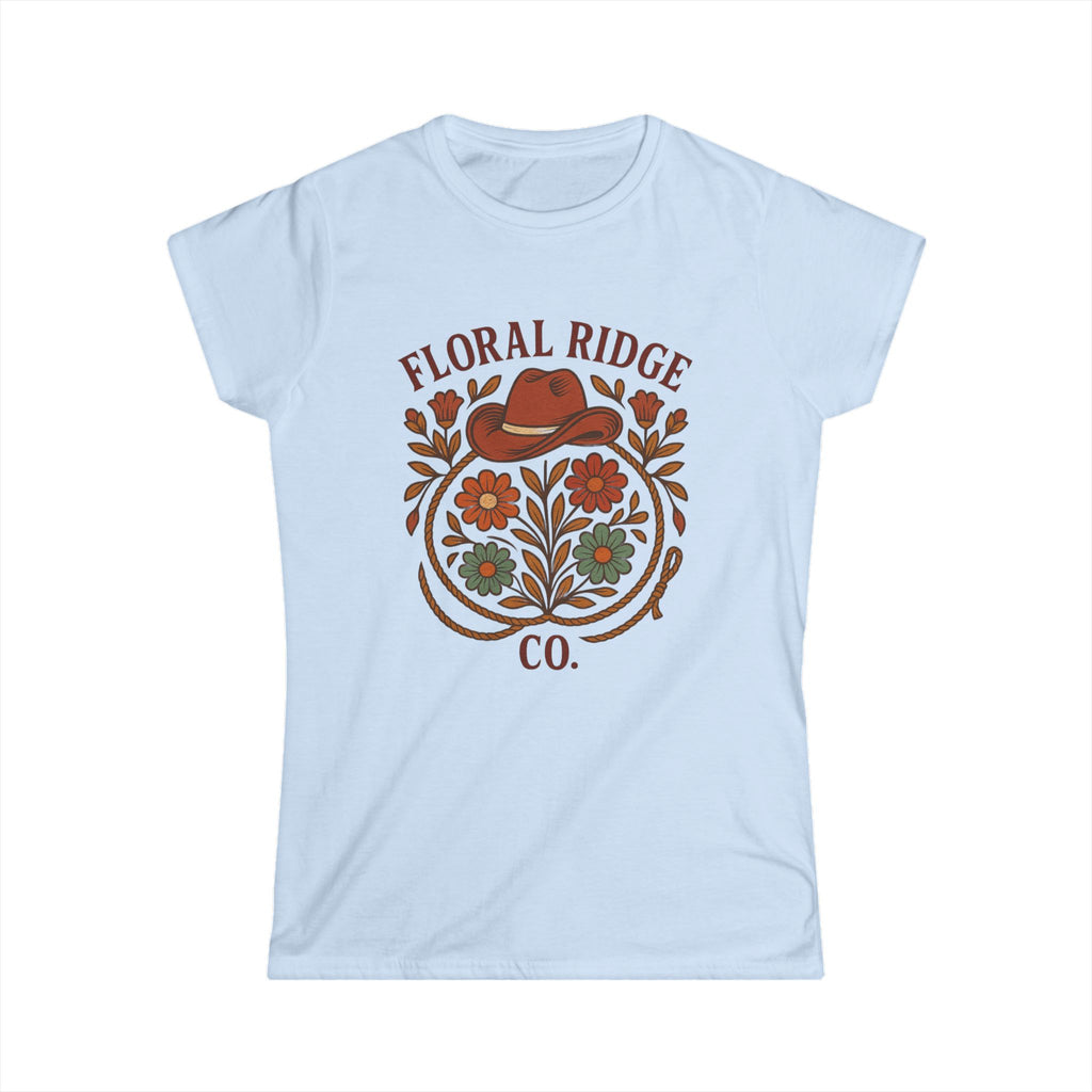 Floral Ridge Boyfriend Tee | Rustic Western Everyday Tee