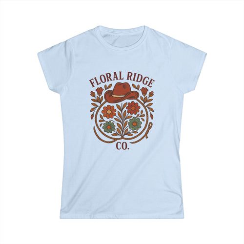 Floral Ridge Boyfriend Tee | Rustic Western Everyday Tee