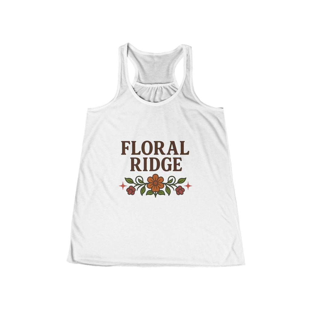 Floral Ridge Flowy Racerback Tank | Ojibwe Floral Design