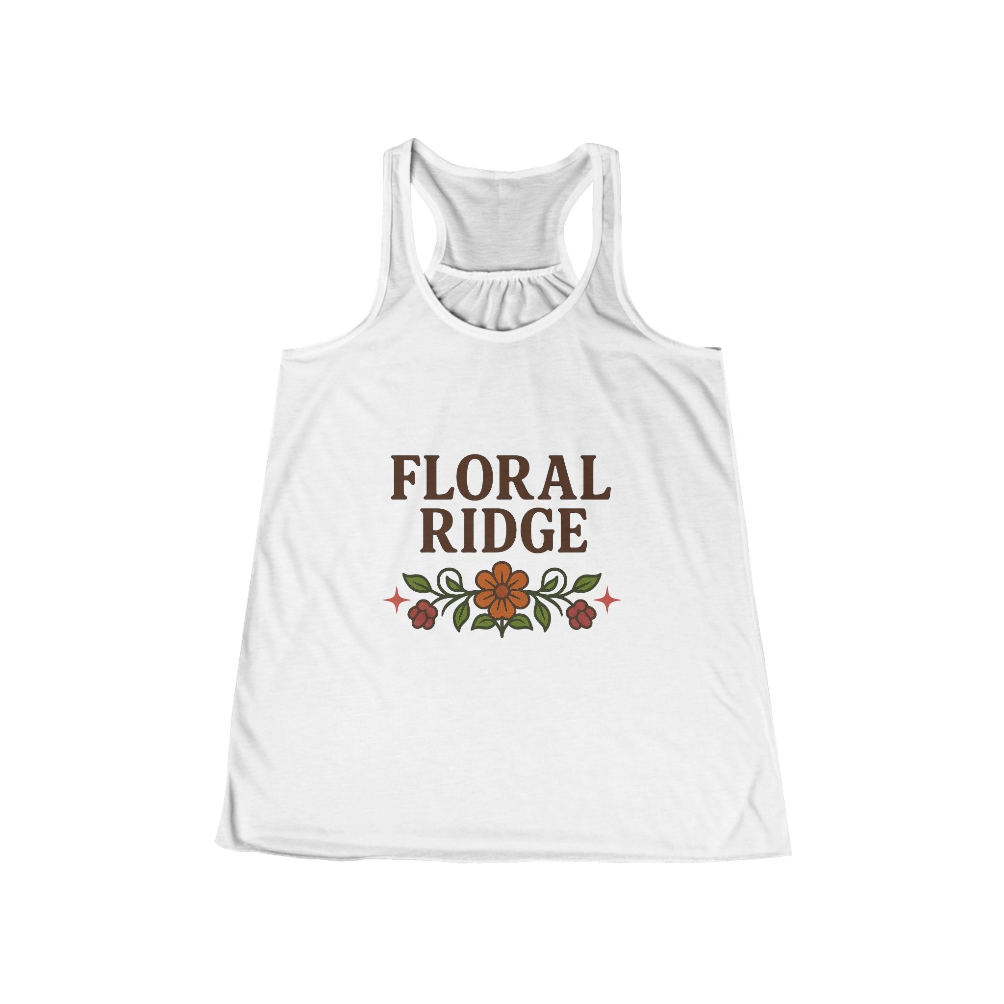 Floral Ridge Flowy Racerback Tank | Ojibwe Floral Design