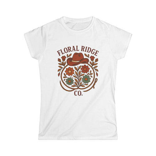 Floral Ridge Boyfriend Tee | Rustic Western Everyday Tee
