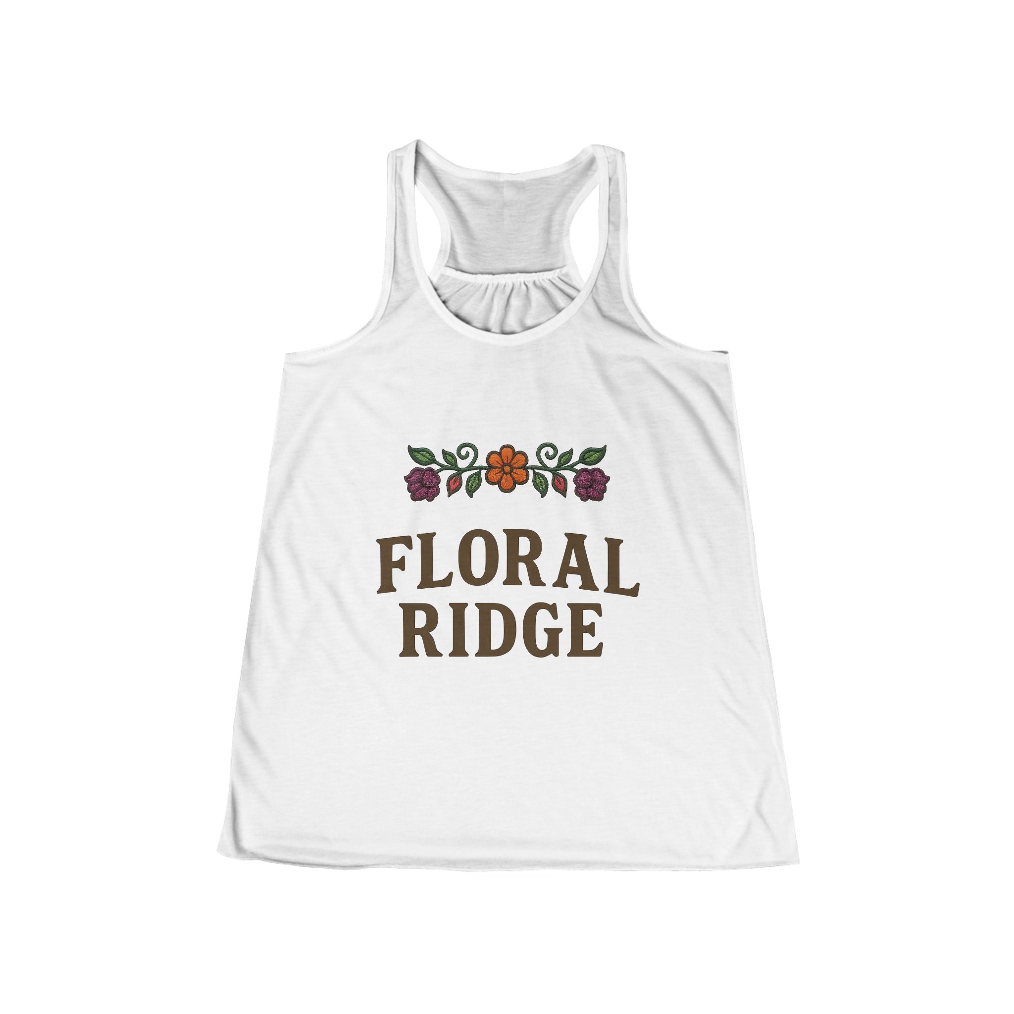 Floral Ridge Flowy Racerback Tank | Ojibwe Floral Design