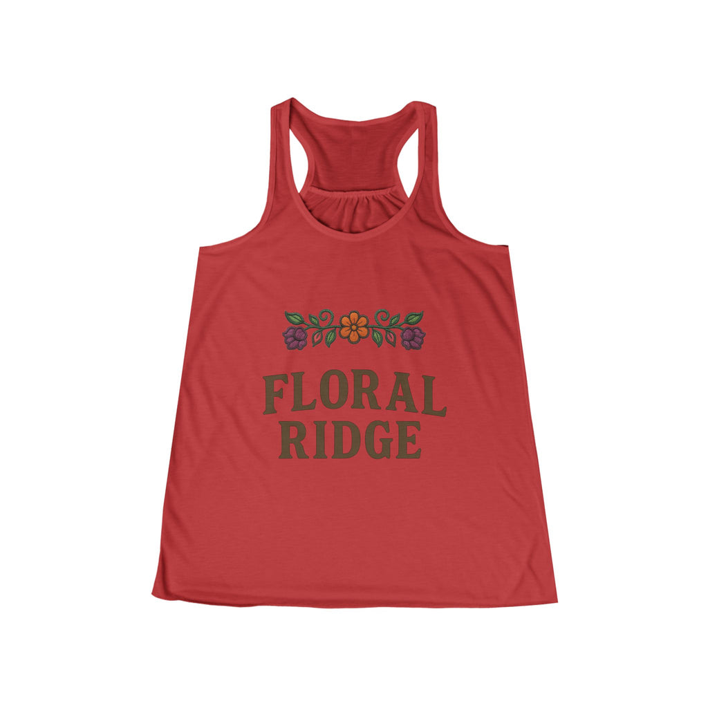 Floral Ridge Flowy Racerback Tank | Ojibwe Floral Design