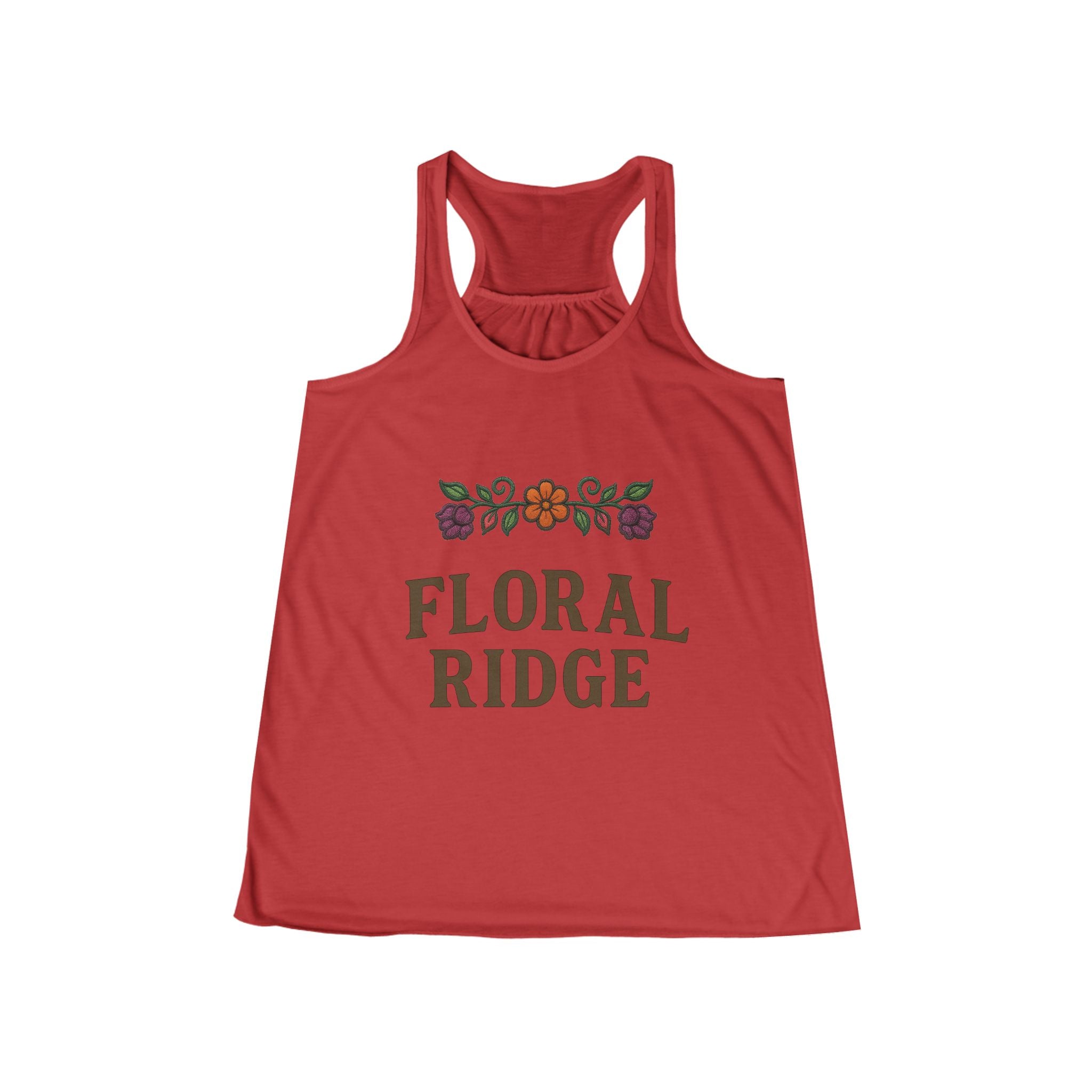 Floral Ridge Flowy Racerback Tank | Ojibwe Floral Design