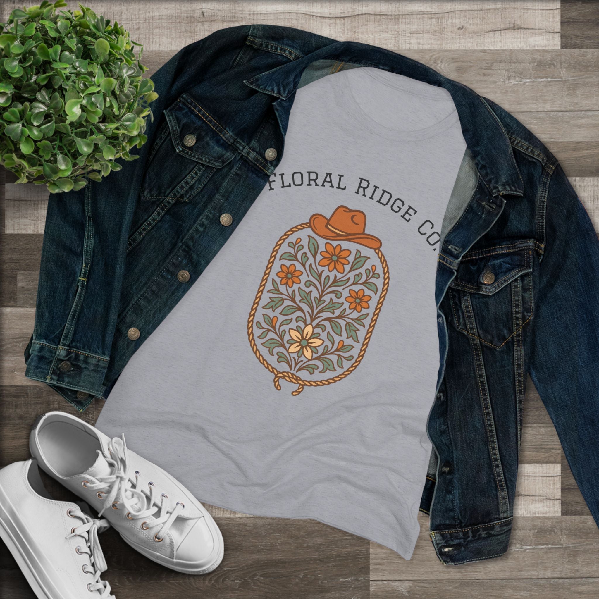 Floral Ridge Vintage Style Shirt