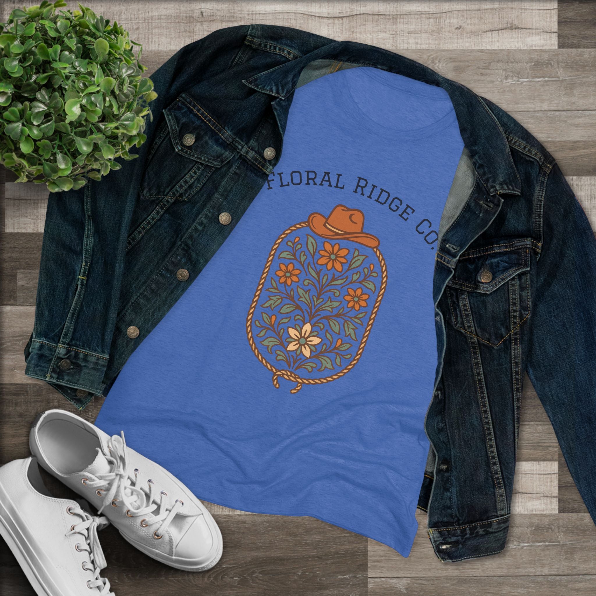 Floral Ridge Vintage Style Shirt
